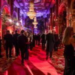 Fleet of luxury vehicles for corporate event transport Marrakech lined up at hotel entrance