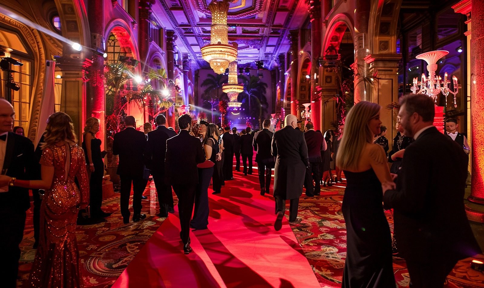 Fleet of luxury vehicles for corporate event transport Marrakech lined up at hotel entrance